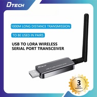 DTECH USB To LoRa Converter Wireless Data Transceiver 1000m Transmission Support WIN XP/7/8/10/11 Li