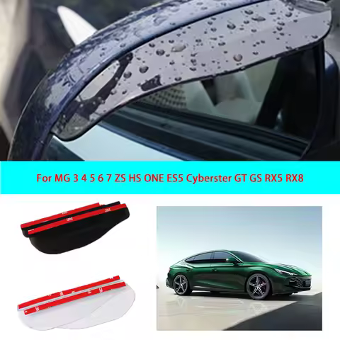 Carbon Fiber Rearview Mirror Rain Visor For MG 3 4 5 6 7 ZS HS ONE ES5 Cyberster GT GS RX5 RX8