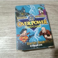 DC Batman Superman Overpower game cards - 68 cards + 9 cards set
