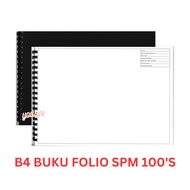 B4 102'S(including cover) Buku Folio Seni PSV / SPM Kerja Kursus Folio PSV Siap Cetak Maklumat/Butir