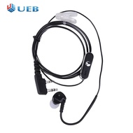 Earpiece Headset with PTT MIC Noise Cancellation Walkie Talkie Earpiece Headset Accessories Black fo