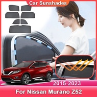 UV Blocking Car Sun Shade For Nissan Murano Z52 MK3 2015-2023, Heat Insulation Mesh Sunshade Curtain
