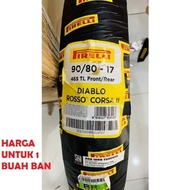 PIRELLI DIABLO Outer Tire 90 - 80 - 17 - ROSSO CORSA II 2 - TUBLES