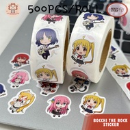 【500pcs】  Bocchi The Rock Character Roll Sticker Decorations孤独摇滚角色波奇卷卷贴纸装饰Pelekat Hiasan Character B