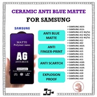 [Clear Stock] Samsung A32, A12, A02/02s, A31 Samsung Ceramic Anti Blue Matte Screen Protector