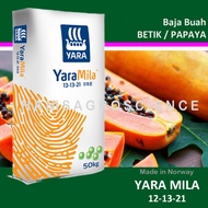BAJA BUAH BETIK YaraMila 13-13-21 Baja Penggalak Pokok Betik Berbuah