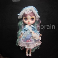 Custom 12" Blythe Cinnamoroll Doll Full Set with Outfit & Shoes + Dusty Free Carrier Storage Box