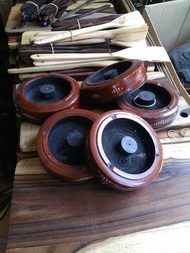 Asbak Kayu Asli Handmade / Asbak Rokok Model Kayu Murah Berkualitas - Asbak Unik Bulat Motif Kayu /