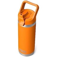 YETI Rambler 18 Oz Bottle, Vacuum Insulated, Stainless Steel with Color Matching Straw Cap, Rescue R