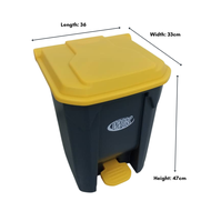 30L 50L 80L with Step Foot Pedal Kitchen Garbage Trash Can Restroom Waste Bin Pedal Trash Bin Bathro