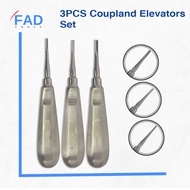 Dental Coupland Elevators Set Regular 1.5 - 2.5 - 3.5mm Dental Root Elevators Stainless Steel (CE)