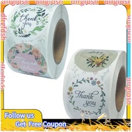 【D&F】2 Roll 1.5 Inch Thank You Stickers Labels Roll 1000 Labels Thank You Stamp for Shipping Bags