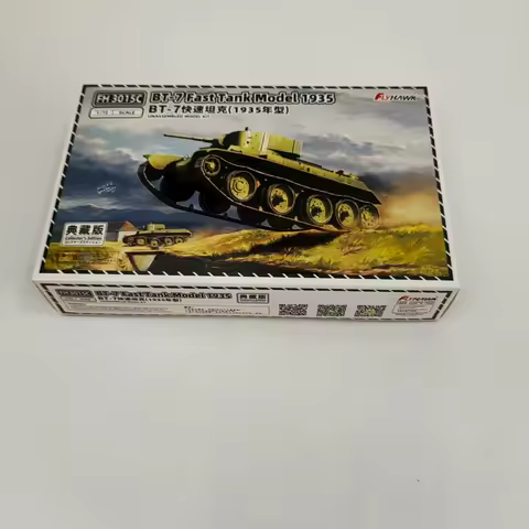 Flyhawk FH3015C 1/72 Scale BT-7 Fast Tank Model 1935 Collector's Edition Assemble Plastic Model Kit