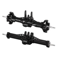 Front&Rear Axles Set - +4mm Extended Aluminum Complete Axles for TRX4M Upgrade 1/18 RC Crawler Car