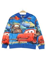 ZZOOI Disney Cartoon Car McQueen Boys Jacket Spring Autumn Kids Outerwear Anime Clothes Childrens Zi