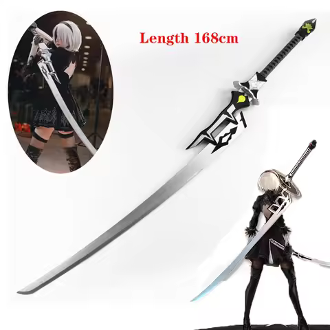 1:1 YoRHa No. 2 Type B Sword NieR:Automata Sword Black Contract Sword Weapon Cosplay Props Wooden Mo