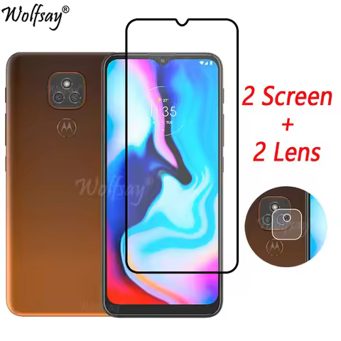 Full Cover Tempered Glass For Motorola Moto E7 Plus Screen Protector For Motorola E7 Plus Camera Gla