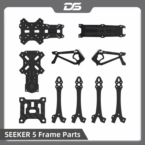 DeepSpace SEEKER5 5 FPV DC/XL Frame Replacement Parts for CNC Camera Side Plate/middle plate/top pla