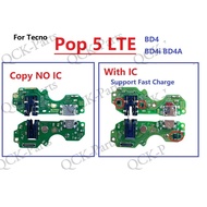 For Tecno Pop 5 LTE BD4 BD4i BD4A With IC USB Charger Charging Port Board Dock Plug Socket Jack Micr