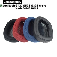 1 Pair Earpads for Logitech G433 G233 G-PRO G533 G230 G231 G331 Headphone Cushion Sponge Earmuffs