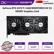 Gigabyte GeForce RTX 5070 Ti 16GB WINDFORCE OC V2 GDDR7 Graphics Card