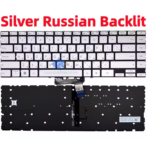 XIN-Russian-US Backlit Laptop Keyboard For Asus ZenBook 14 UX425 UX425J UX425JA UX425E UX425EA UM425