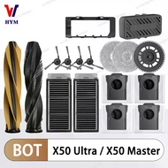 For Dreame X50 Ultra Complete Robot /L40S Pro Ultra /X50 Master Accessories Main Side Brush Hepa Fil