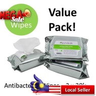 💎SNN Antibacterial Wipes 3 in 1 Pack (3 x 30 s),Natural Alcohol-Free Paraben-Free,Child Friendly,  K