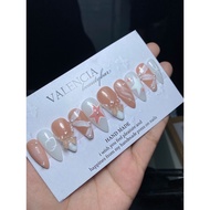 Press on nails cyber y2k nude