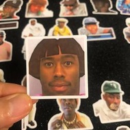Tyler the creator貼紙說唱歌手周邊貼畫rapper手機殼電腦裝飾diy