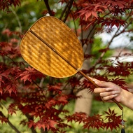 [Silk Art Hall] Handmade Bamboo Woven Fan Chinese Style Large Lacquer Fan Summer Fan Cool Pu Fan Spe