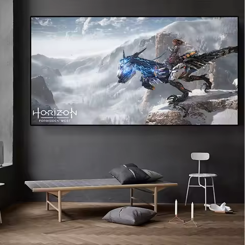 Horizon Zero Dawn Forbidden West Canvas Print - Video Game Wall Art Poster for Living Room & Kids Be