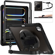 เคสสำหรับไอแพดกันกระแทกอากาศ13 2025 2024 M3ฝาครอบแท่นวางหมุนได้ M2 iPad Pro 13 M4ป้องกันการตกที่ใส่ด