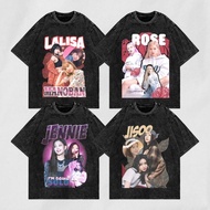 KATUN BLACKPINK OVERSIZE T-SHIRT - WASHED BLACK - BLACKPINK T-SHIRT - BLACKPINK TSHIRT - COTTON T-SH