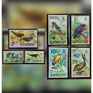 Beautiful Bird Stamp Set 1973 From The Country St.Vincent/7 Pieces 2 3 4 5 10 20 40 cents