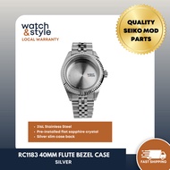 RC1183 40mm Fluted Bezel Case - Silver