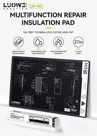 Luowei แผ่นรองป้องกันความร้อนซ่อมอเนกประสงค์/ทนความร้อน/ไม่เกิดการยุบตัว/มีความเหนียว/ไม่เสียรูป/แผ่