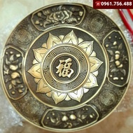 Mâm quả- mâm bồng đồng nguyên chất 30cm