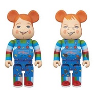 Medicom toy bearbrick 娃鬼回魂 CHILD'S PLAY 2 CHUCKY GOOD GUY 1000% + 100%  set be@rbrickbear figure