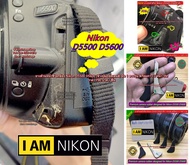 Nikon D5500 D5600 ยางด้านหน้าซ้าย แบบที่ติดมากับกล้อง ตรงรุ่น พร้อมส่ง