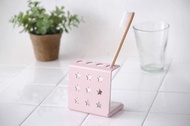 日本瞬吸速乾珪藻土鋼製牙刷架 星櫻花粉色