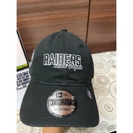 Ne 9 Twenty Topi Script Raiders SP Black Baseball Cap Strapback Adjustable