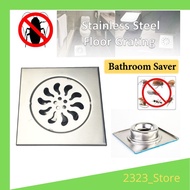 6" X 6" STAINLESS STEEL FLOOR GRATING FLOOR TRAP COVER 4" X 4"