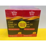 SEVEN SEAS Cod Liver Oil Gold 2x500s [Exp 7/2026]