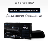 Epitex Brace Ultra Cooling Pillow TPE Contour Bamboo Charcoal Neck Support Ergonomic Firm Orthopedic