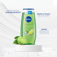 SỮA TẮM NIVEA TẨY DA CHẾT HƯƠNG CHANH SẢ TƯƠI MÁT Lemongrass & Oil.