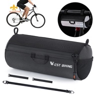 1L Bike Handlebar Bag Bike Front Frame Bag Reflective Black Cycling Accessories [anisunshine.sg]