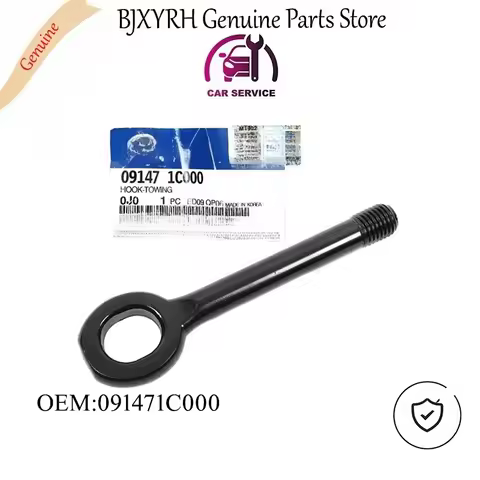 OEM 091471C000 Tow Hook for Hyundai Accent Solaris Sonata Elantra, Genuine Traction Recovery Eye