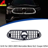Plug & Play LED GT Style Front Grille Bumper Black Grill for 2023-2025 Mercedes Benz GLC Coupe X254 
