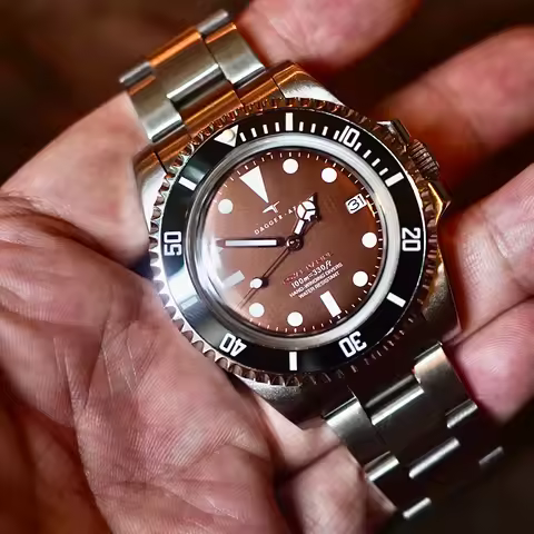 DAGGER-AXE Men Diver Watch 40mm Automatic Mechanical Wristwatch 10Bar Waterproof C3 Luminous Sapphir